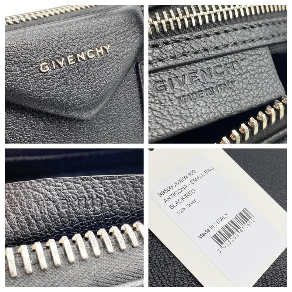 Givenchy Small Antigona Black Leather Shoulder Bag