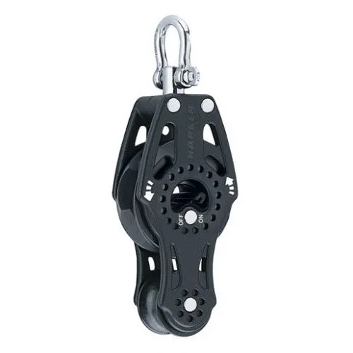 Harken 57mm Carbo Fiddle Ratchet Block with Swivel 2673