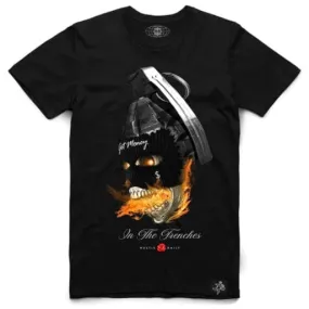 Hasta Muerte Hustle Daily AJ3 HNS Grenade Trenches T Shirt (Black)