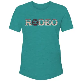 HOOEY RODEO TEAL HEATHER W/ SERAPE T-SHIRT