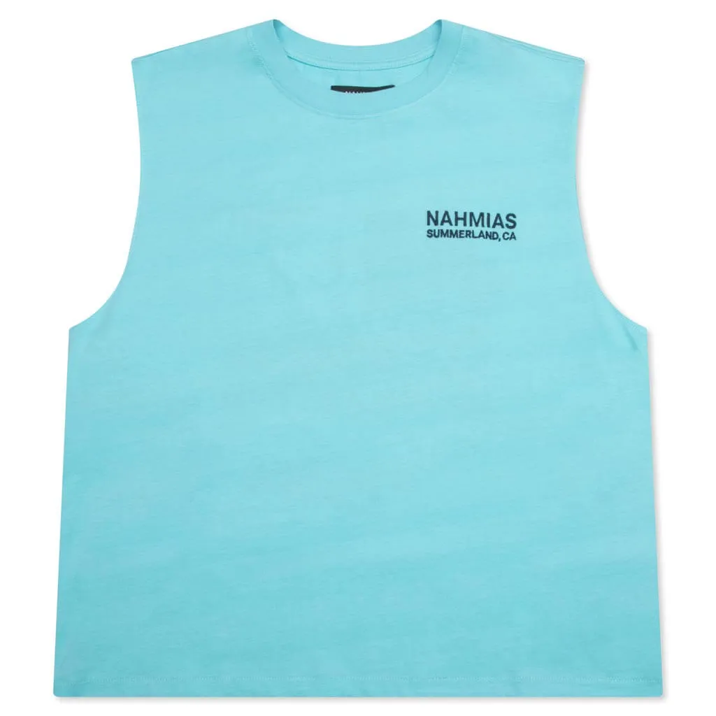 Landscape Muscle T-Shirt - Faded Marine Blue