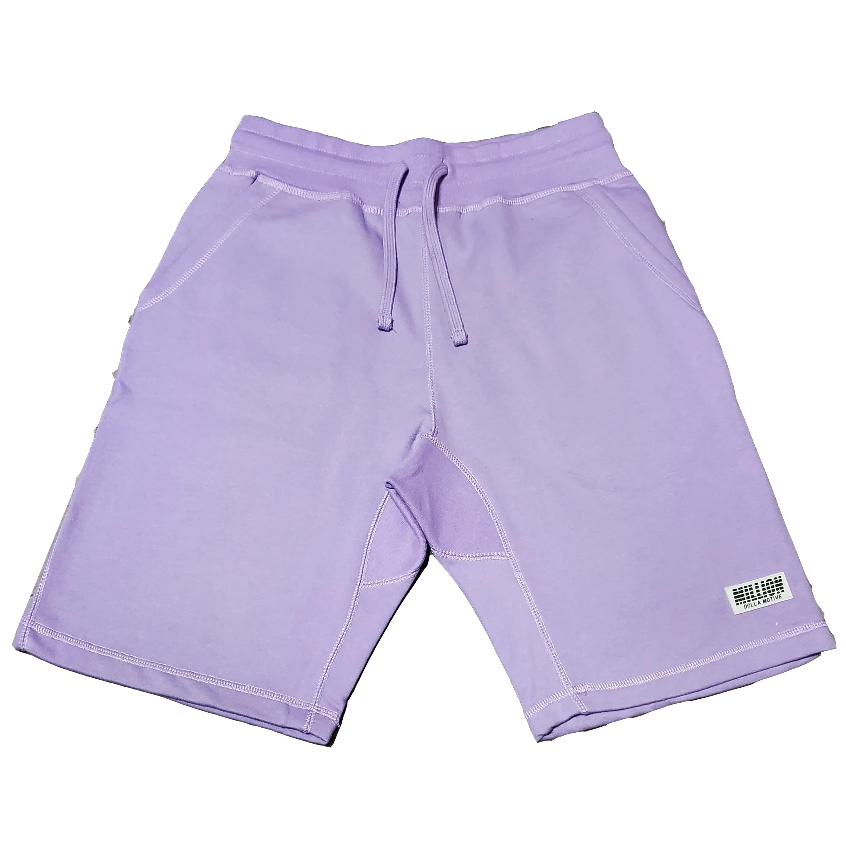 Lavender Cotton Premium Logo Shorts