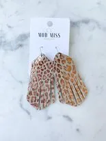 Leather Boho Fringe Earring