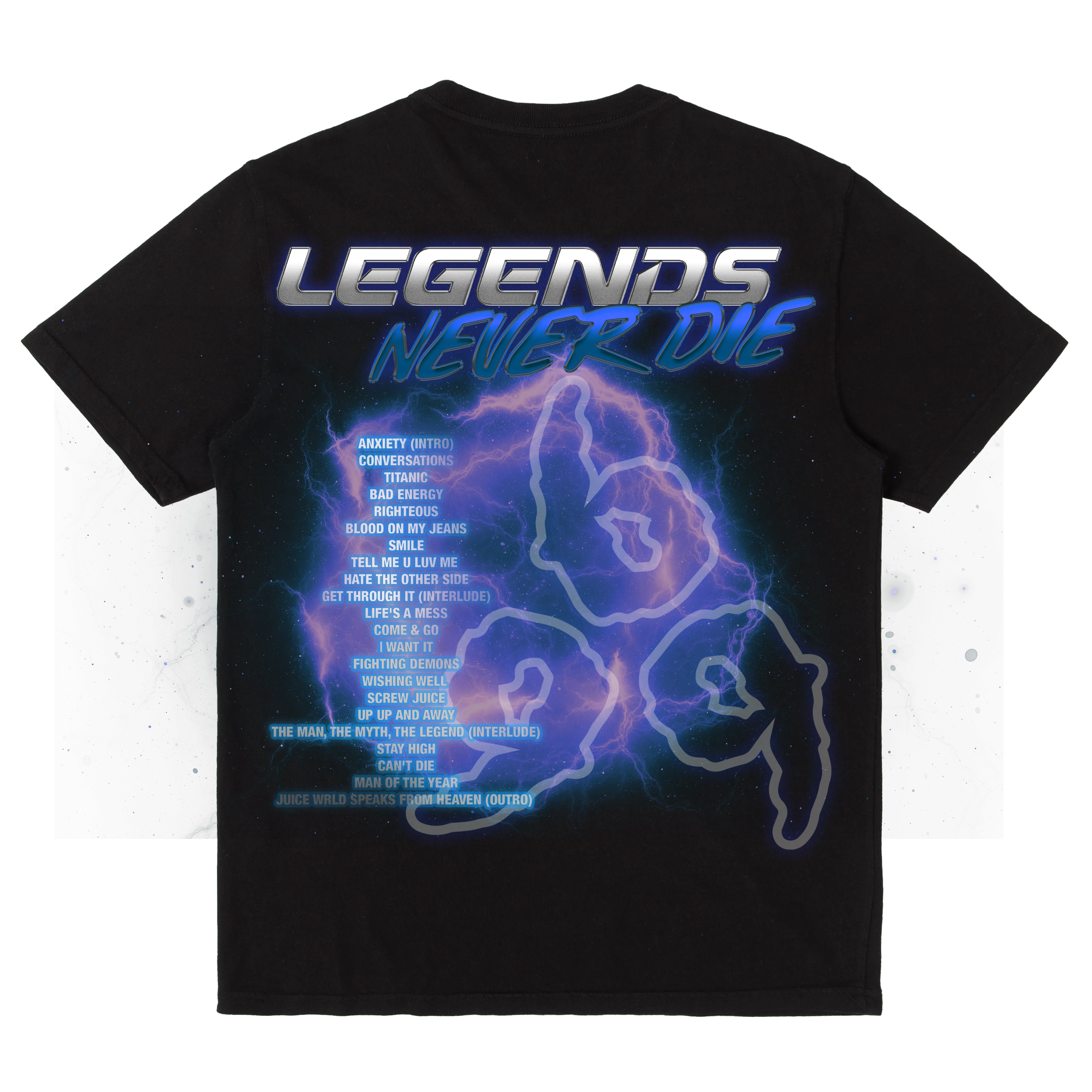 LEGENDS LIVE FOREVER TEE - BLACK