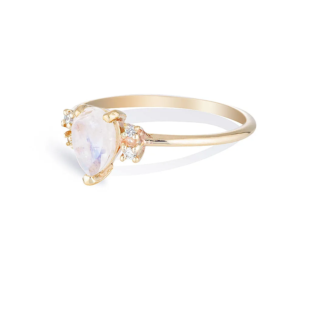 Lilah II | moonstone & diamonds