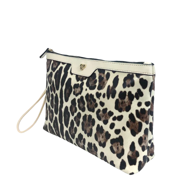 Litt Makeup Case - Cream Leopard