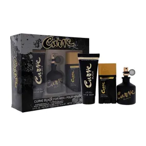 Liz Claiborne Curve Black 4pcs Gift Set EDT 4.2 Men