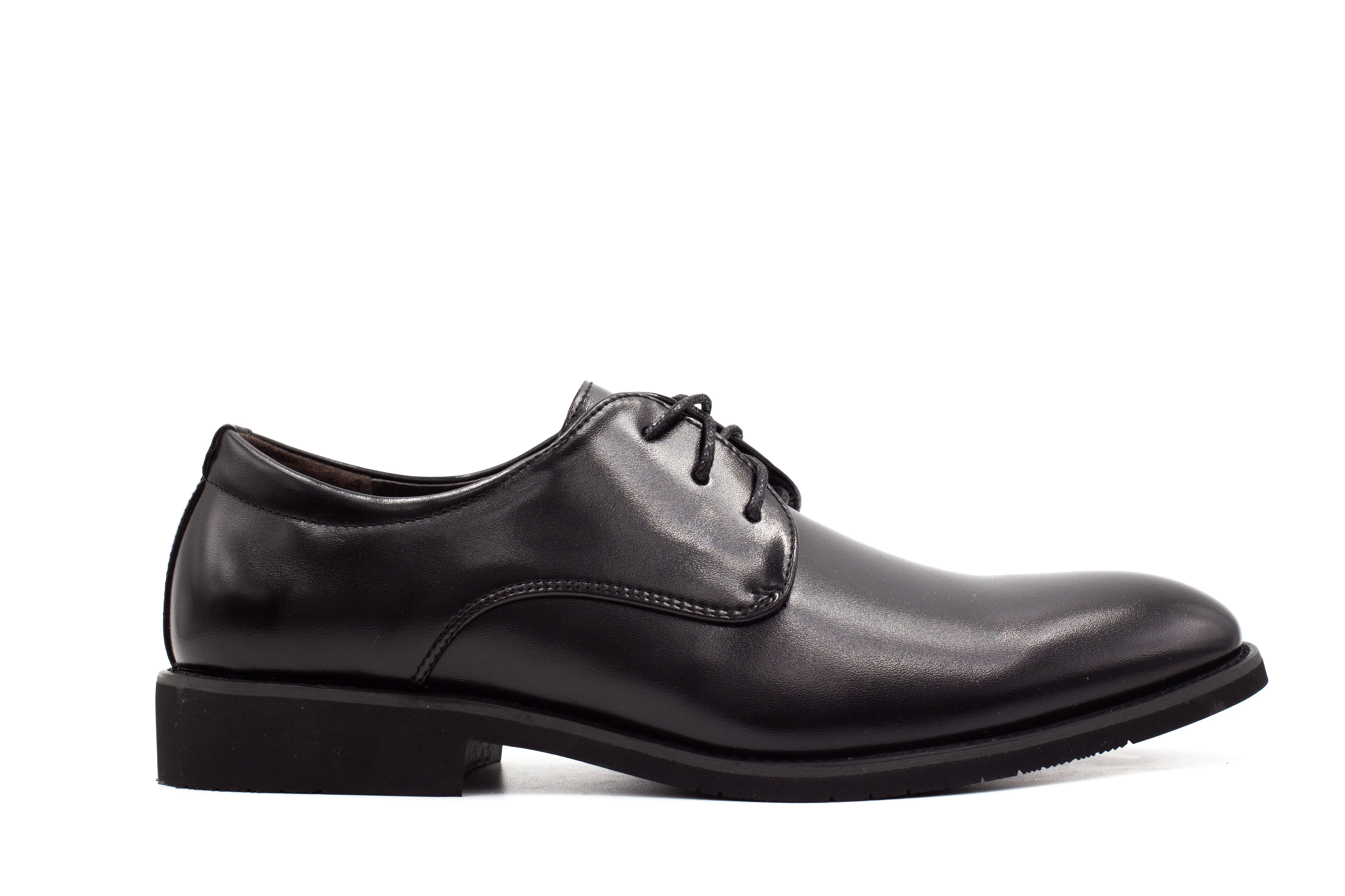 London Derby Shoes - Matte Black