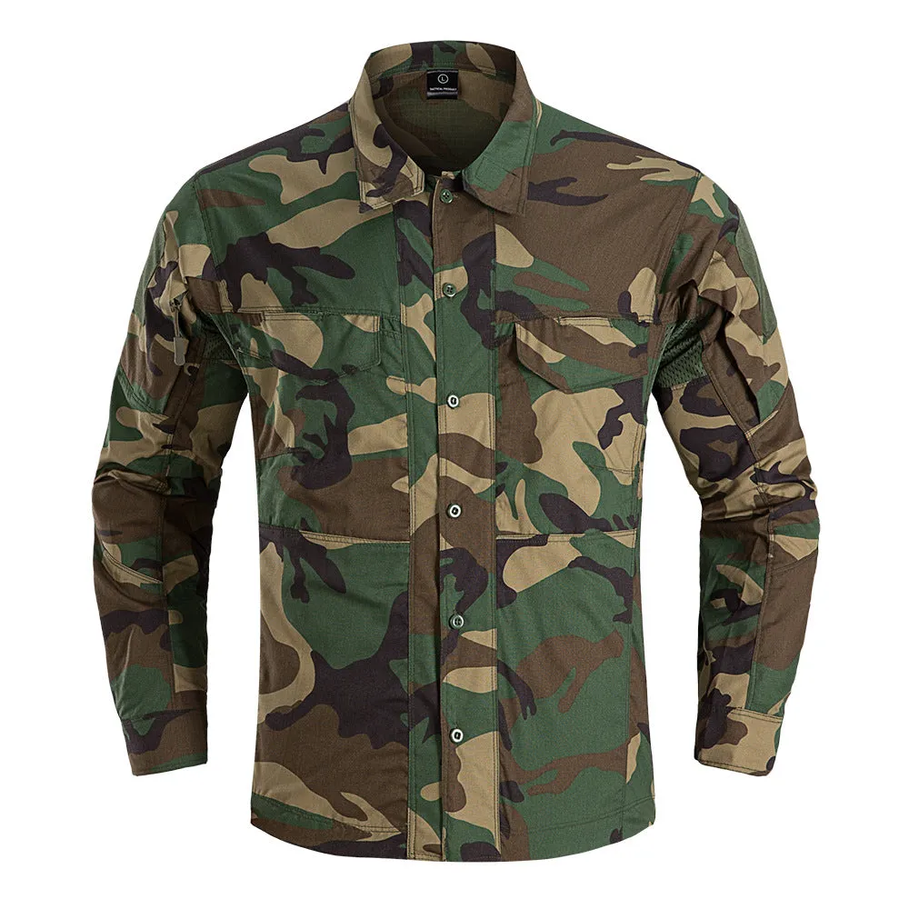 Long-sleeved Combat Men's Tactical Shirt for Outdoor Training