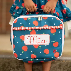 Lunch Bag - Apples on Navy