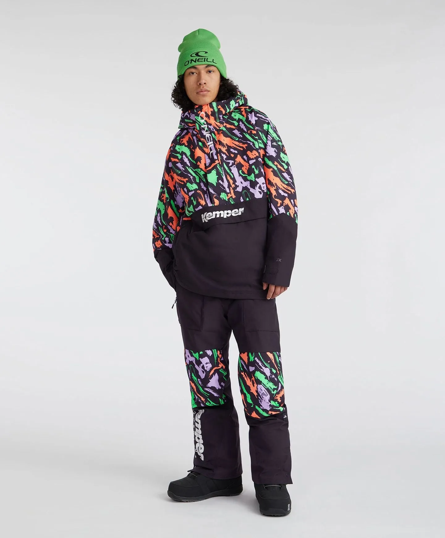 Men's O'Riginals Anorak Jacket Snow Jacket - Black Kemper Print