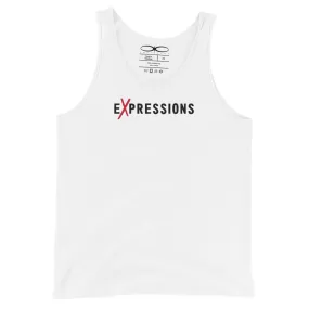 Men's Slogan And Print White Cotton Tank Top