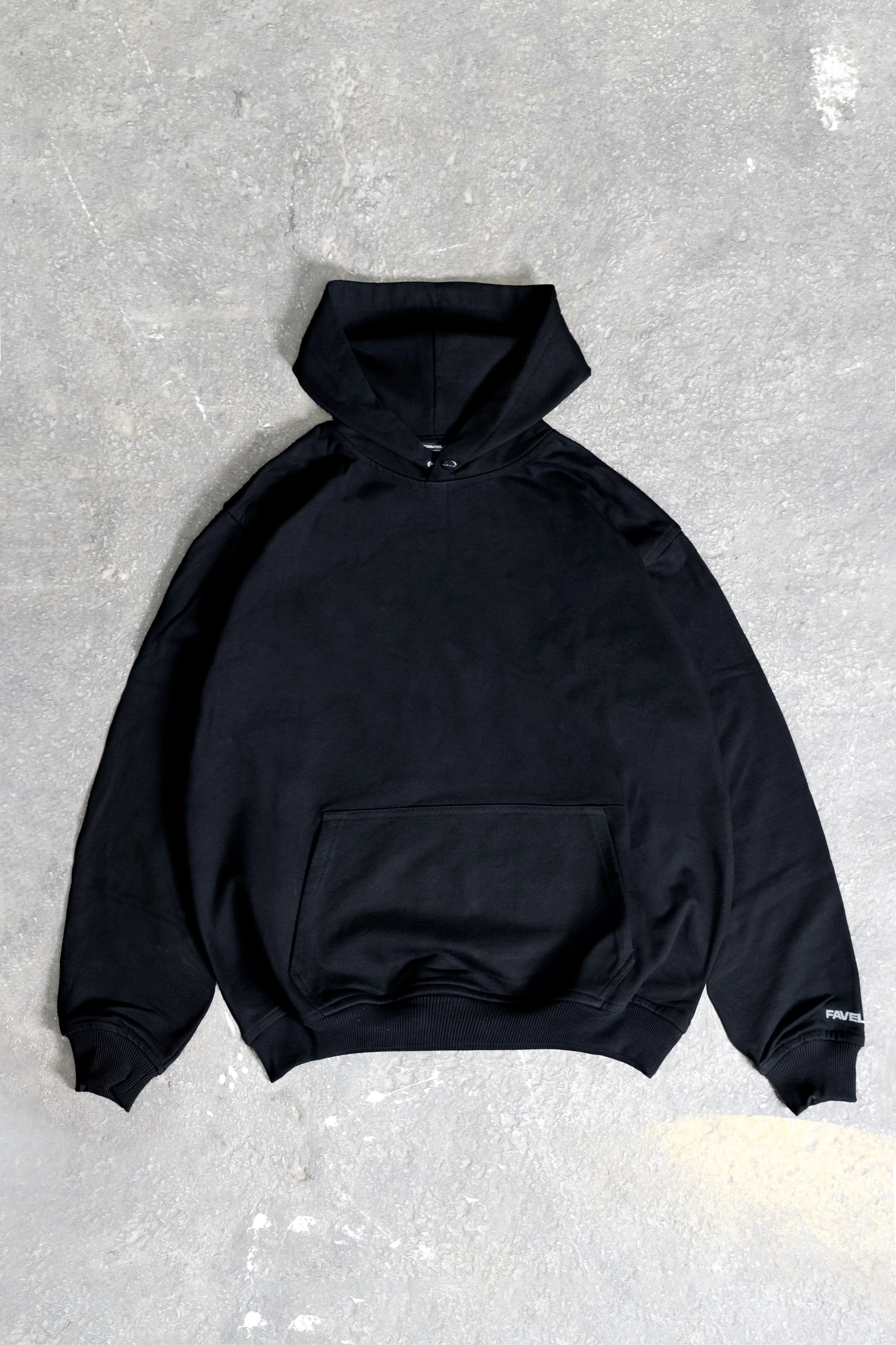 METAL CHROME BLACK HOODIE