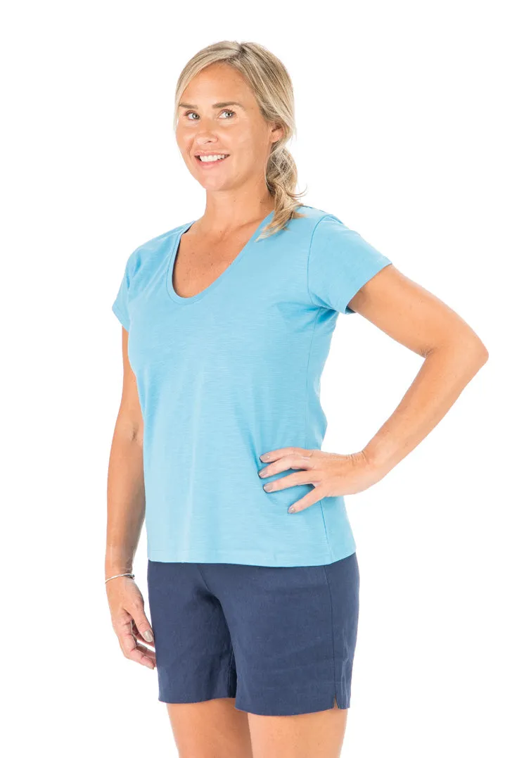 Michelle V-Neck T-Shirt - Daylight