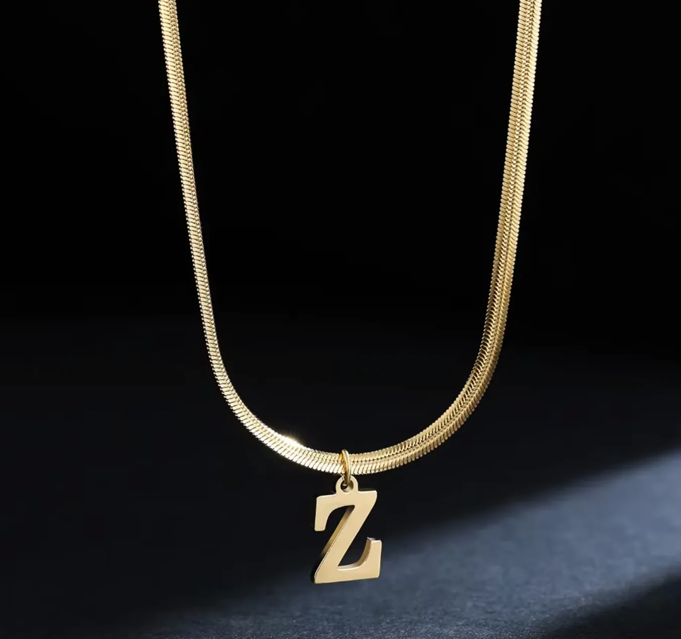 Misty Initial Statement Necklace