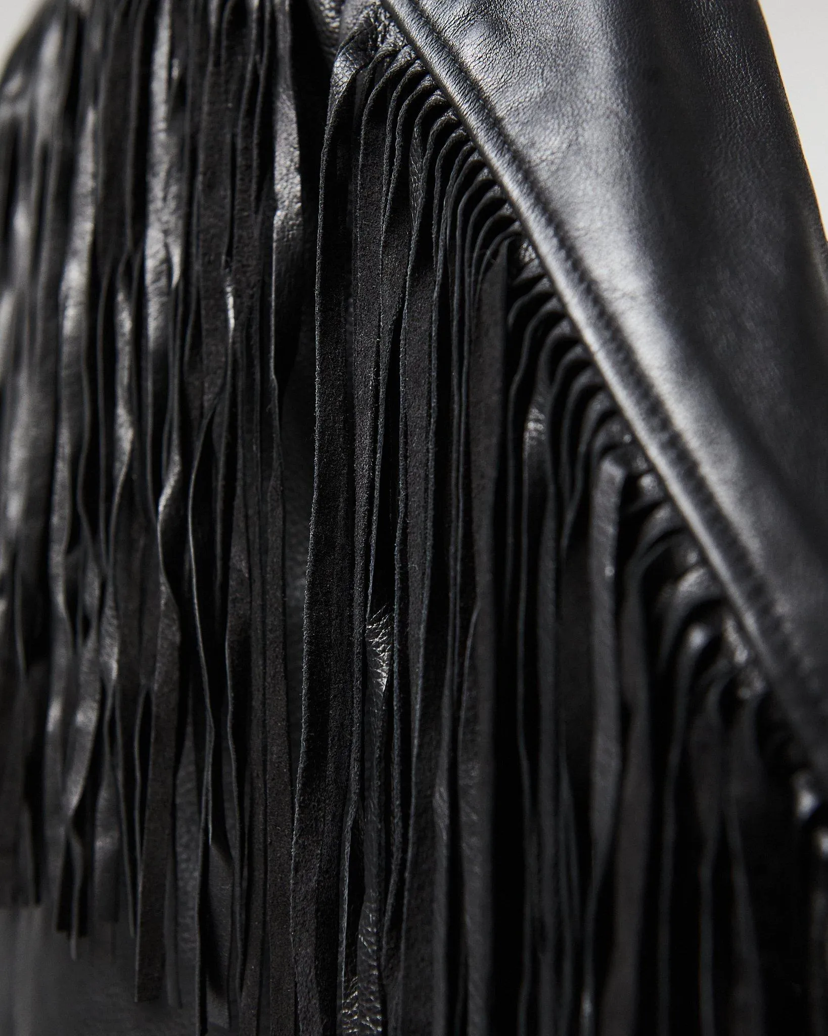 MODERN VICE DOUBLE ZIP MOTO JACKET WITH FRINGE