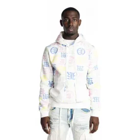 Monogram Fashion Hoodie - White/Multi