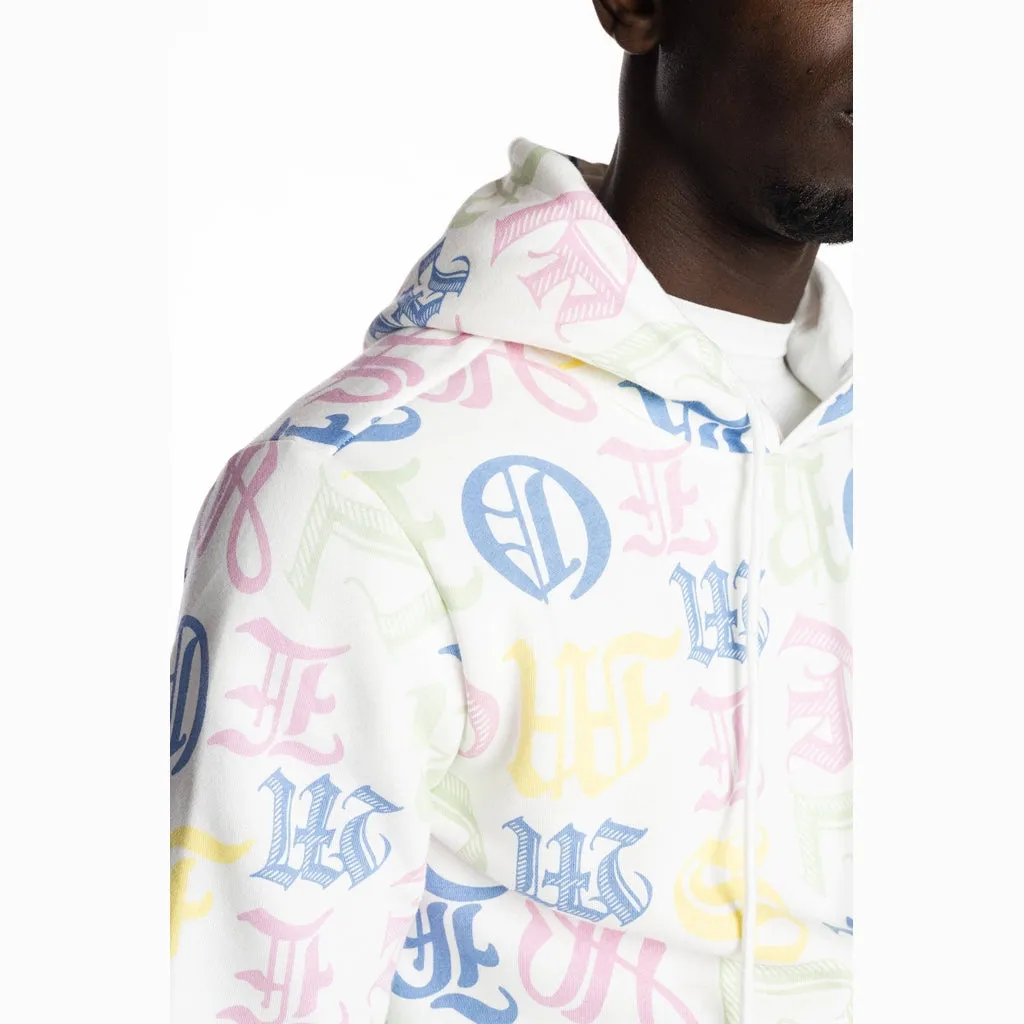 Monogram Fashion Hoodie - White/Multi