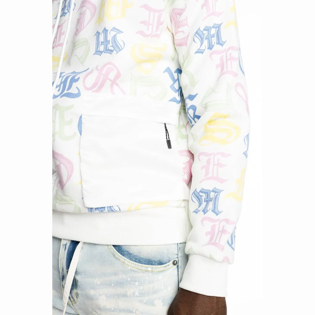 Monogram Fashion Hoodie - White/Multi