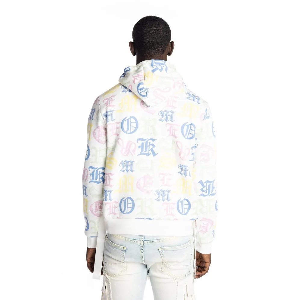 Monogram Fashion Hoodie - White/Multi