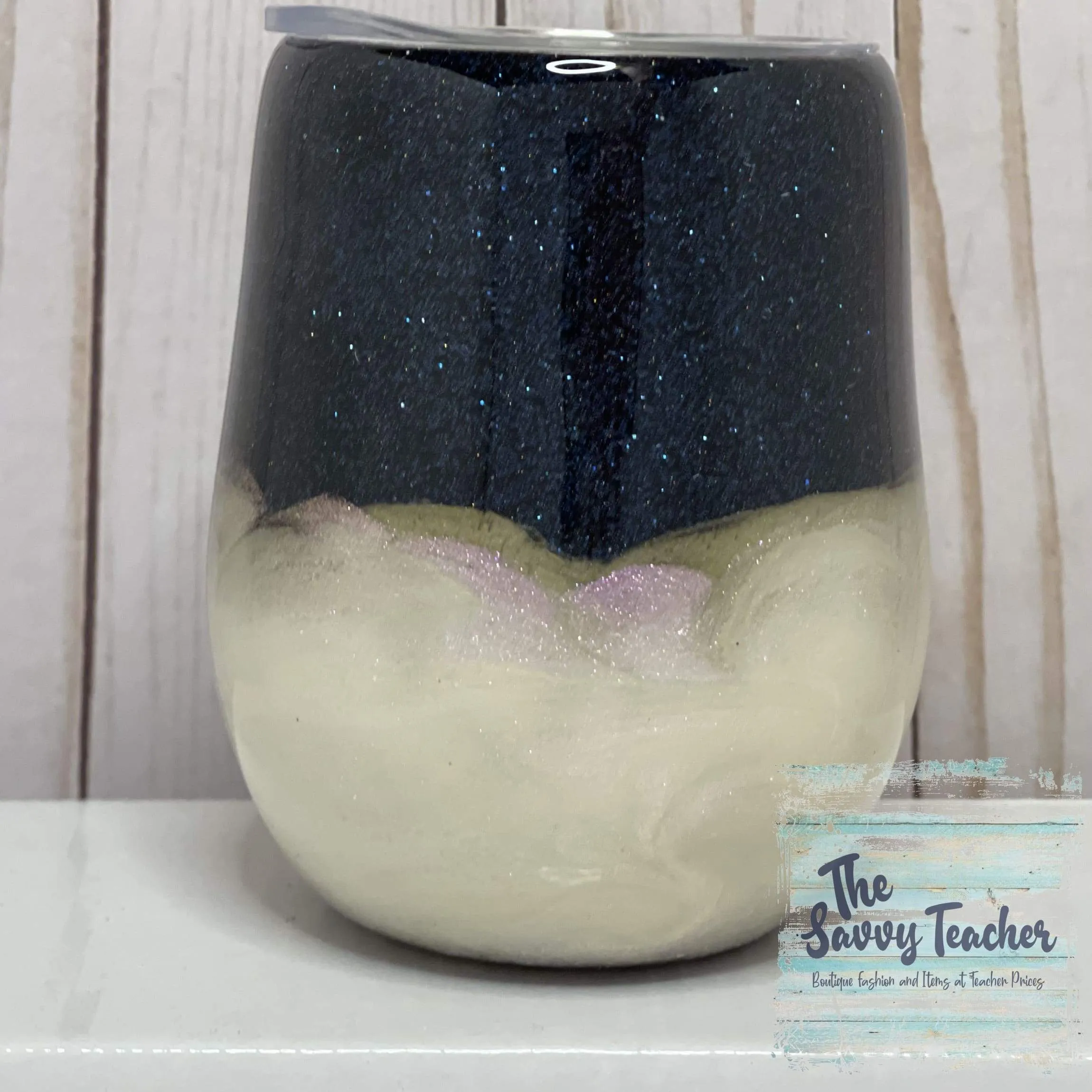 Moon above the Clouds Wine Tumbler.