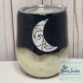 Moon above the Clouds Wine Tumbler.