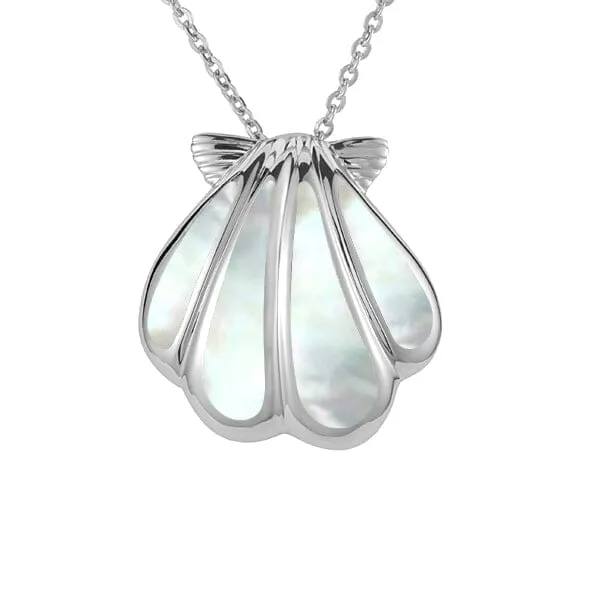 Mother of Pearl Oyster Shell Pendant