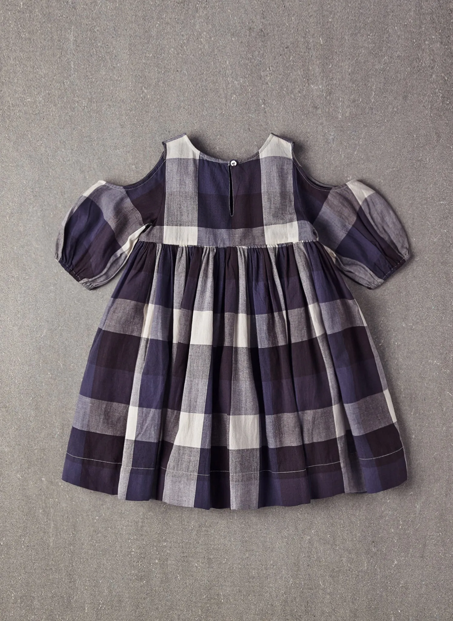 Nellystella Vanessa Dress in Large Blue Plaid