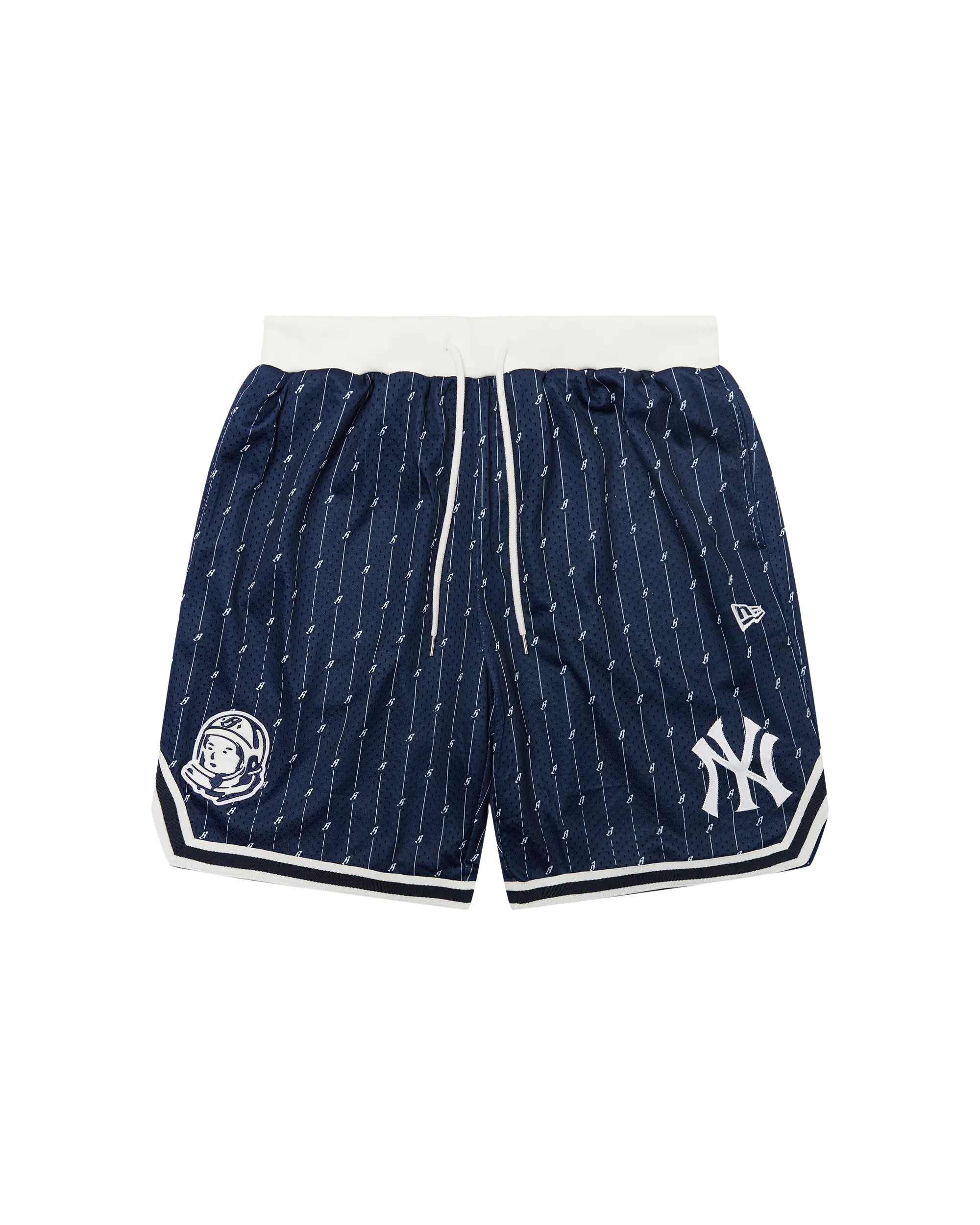 NEW YORK YANKEES PINSTRIPE MESH SHORT - NAVY