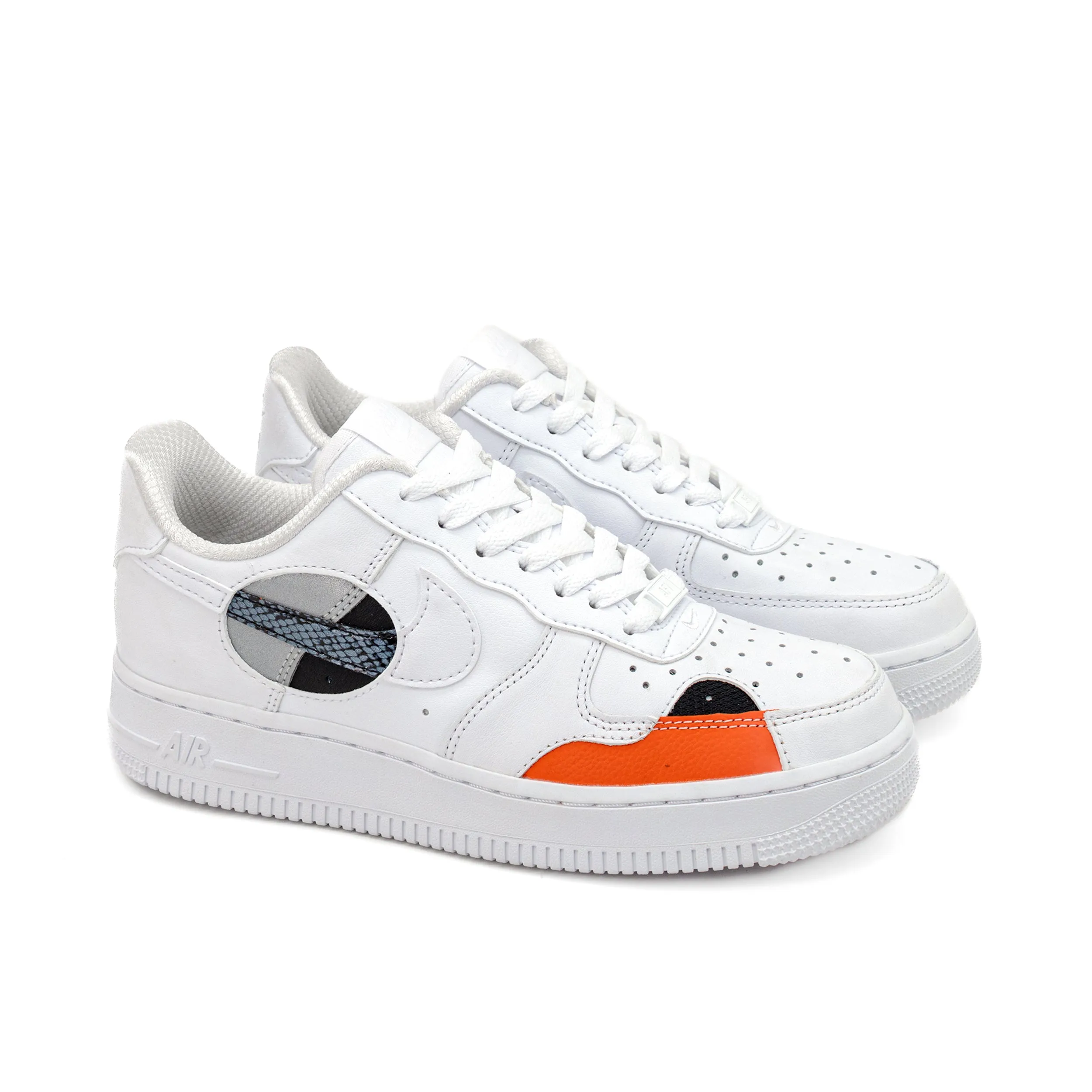 Nike Women's Air Force 1 07' LX "Cut Out" White/Multi FB1906-100