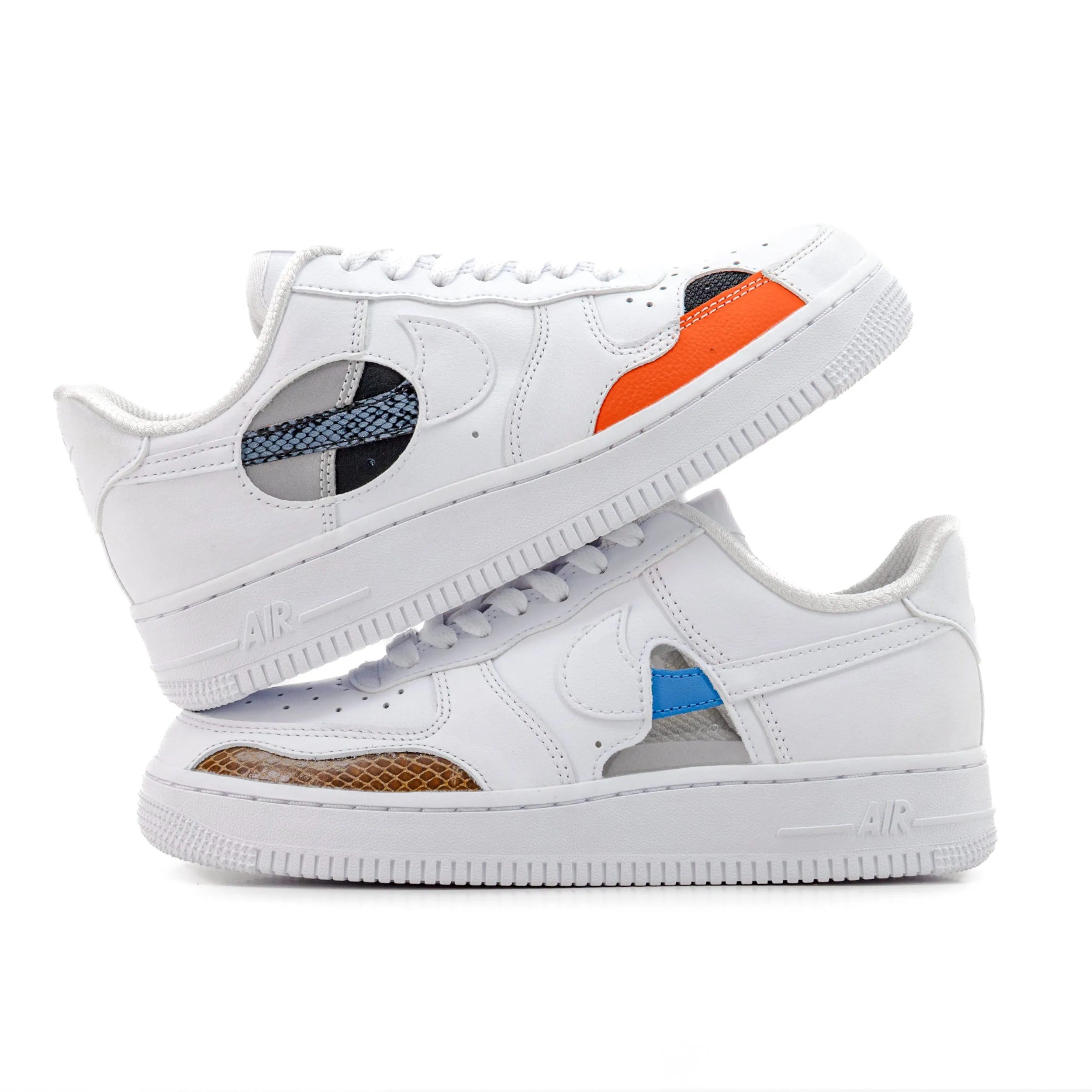 Nike Women's Air Force 1 07' LX "Cut Out" White/Multi FB1906-100