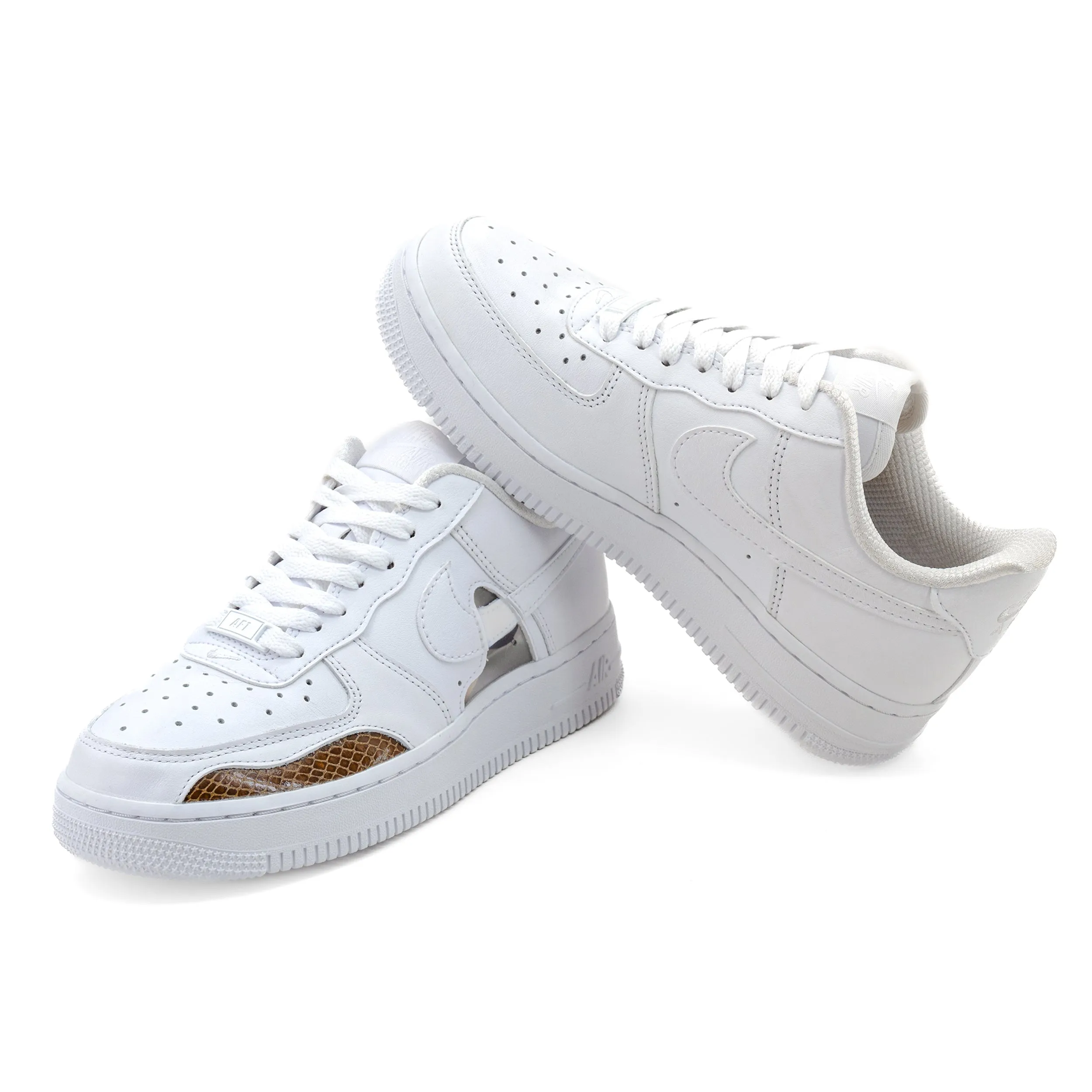 Nike Women's Air Force 1 07' LX "Cut Out" White/Multi FB1906-100