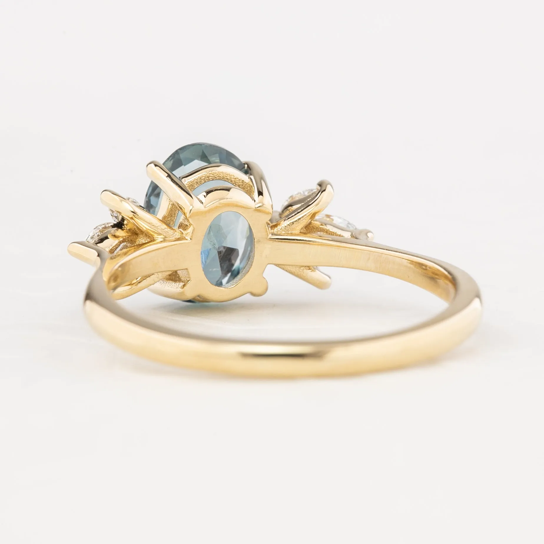 Nova Ring 2.01ct Blue Montana Sapphire, 14k Yellow Gold (One of a kind)