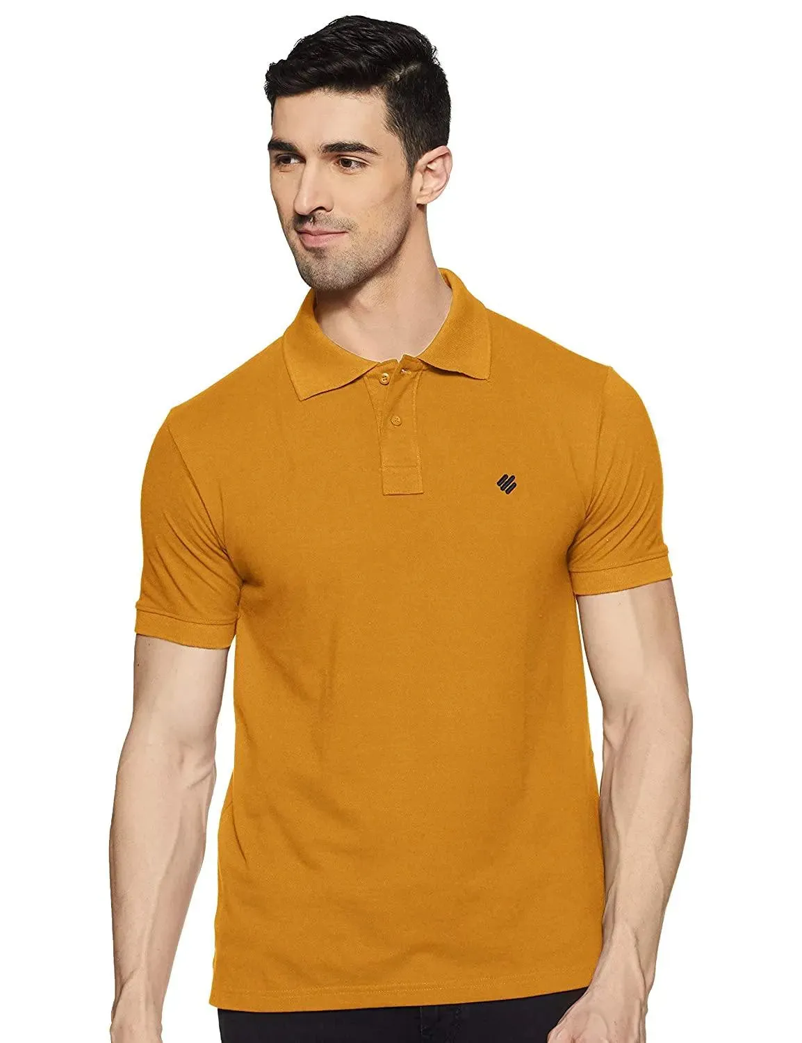 ONN Men's Cotton Polo T-Shirt (Pack of 2) in Solid Coffee-Mustard colours