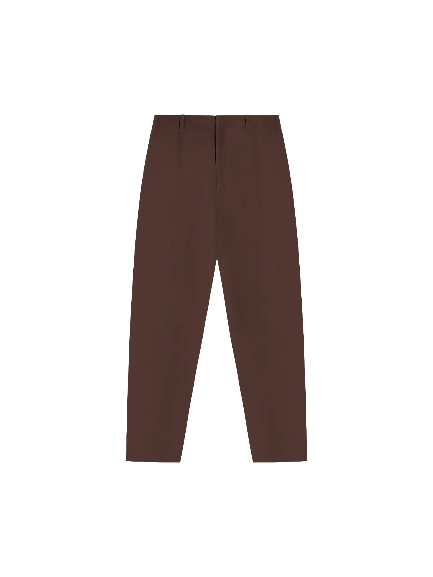 Organic Cotton Regular Fit Trouser—chestnut brown