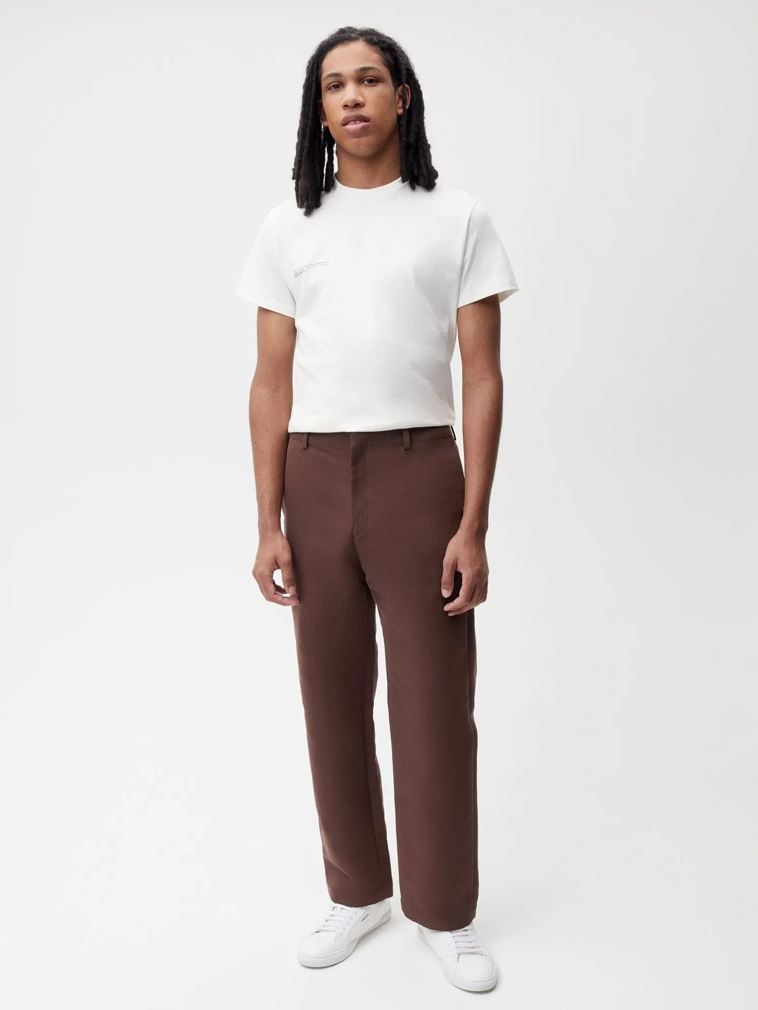 Organic Cotton Regular Fit Trouser—chestnut brown