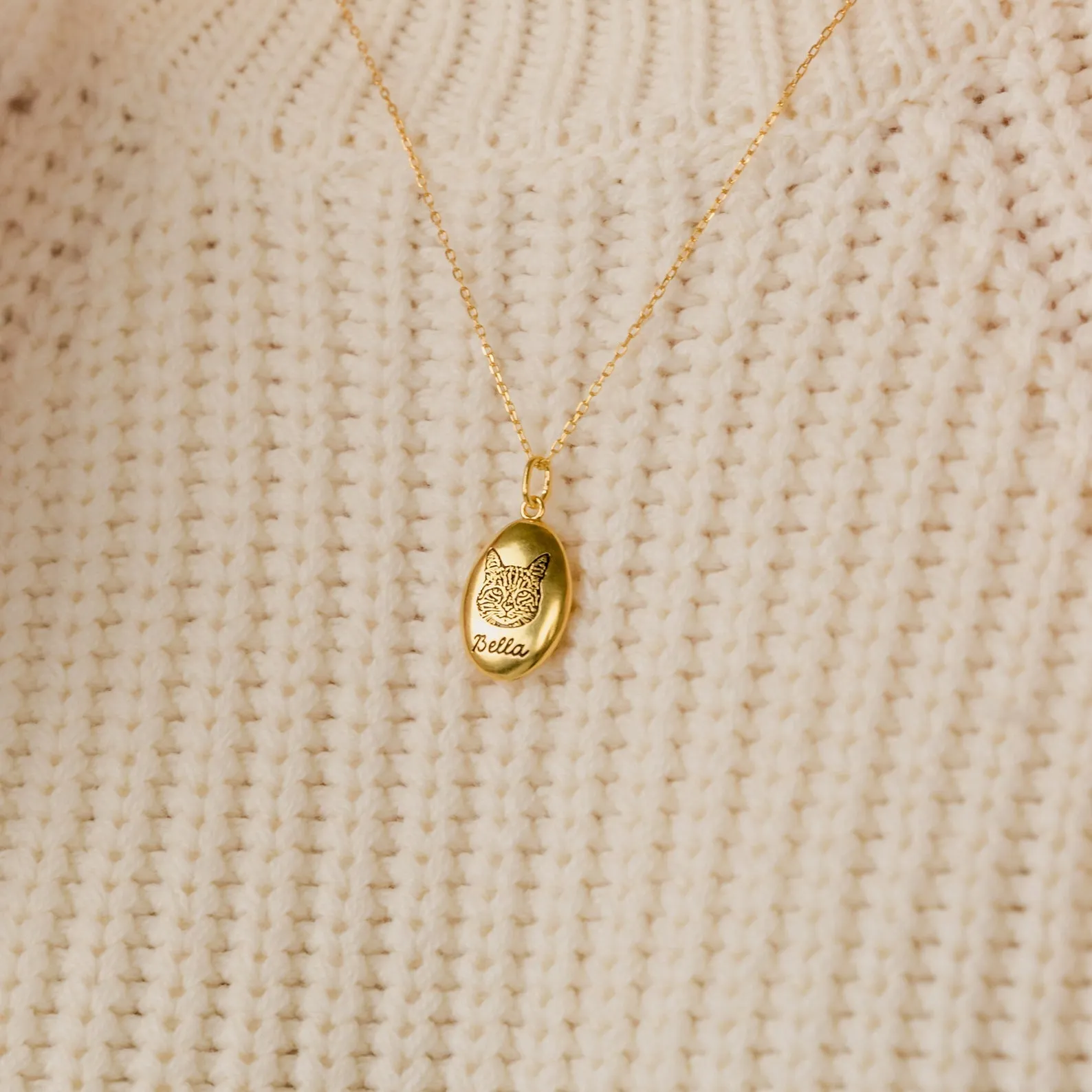 Oval Pet Necklace