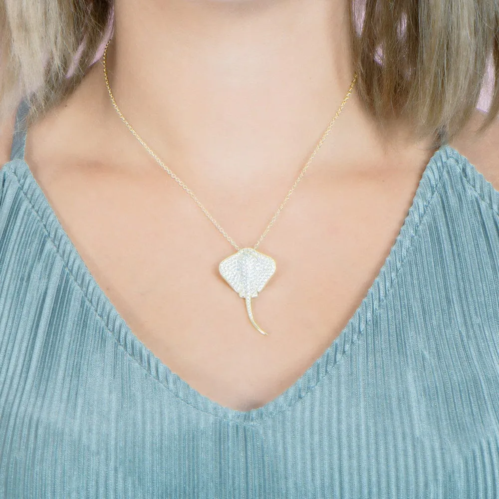 Pavé Stingray Pendant