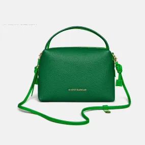 PLQ DARK GREEN LEATHER HANDBAG