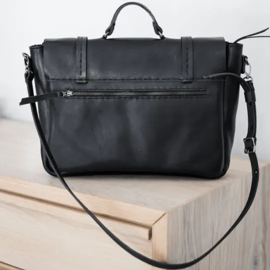 Premium Leather Boaz Briefcase 2.1 Black