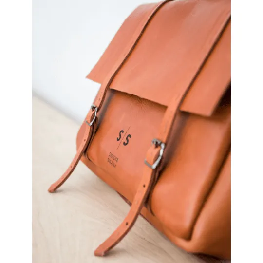 Premium Leather Boaz Briefcase 2.1 Hazelnut