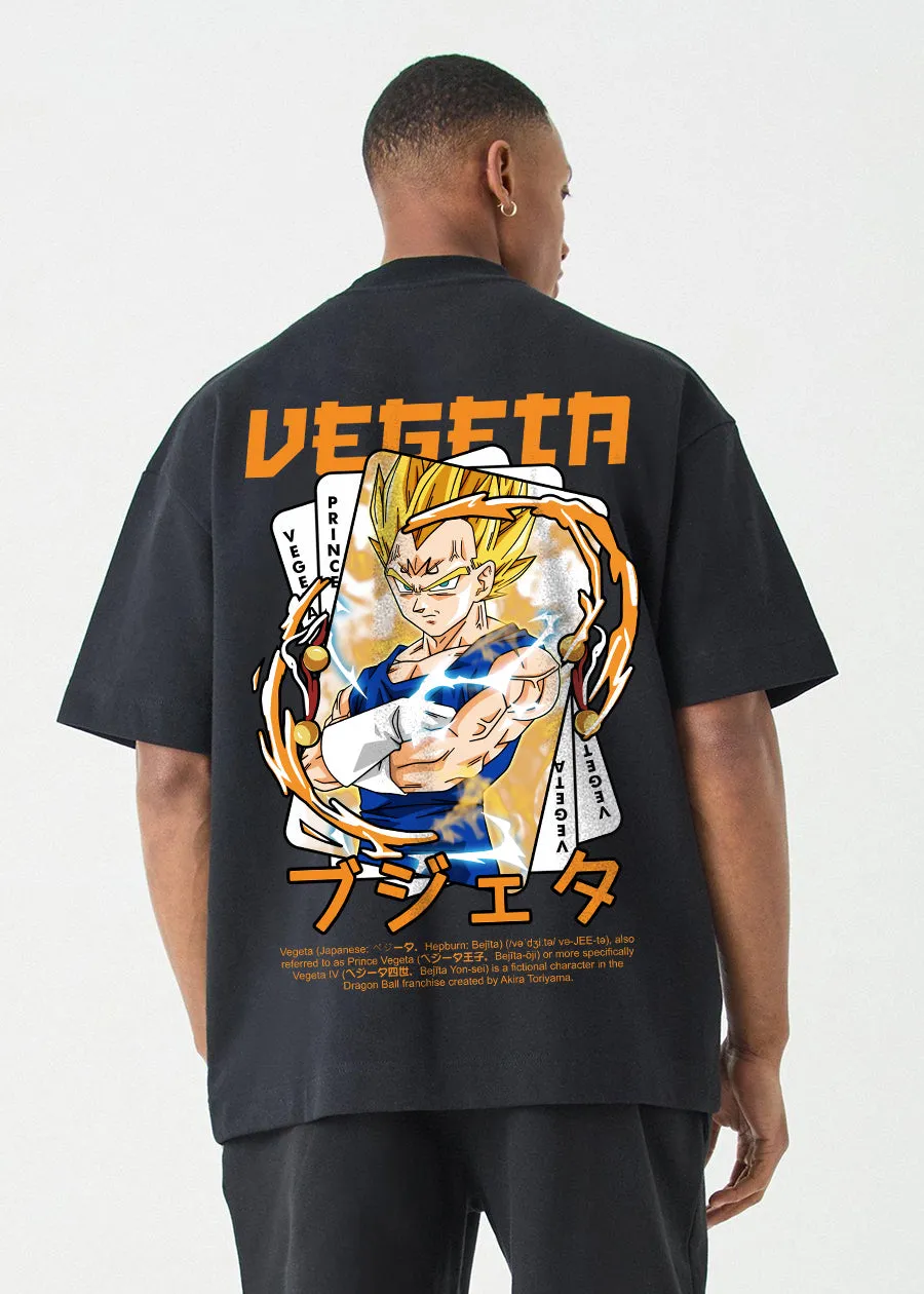 Prince Vegeta Men Oversized Printed T-Shirt