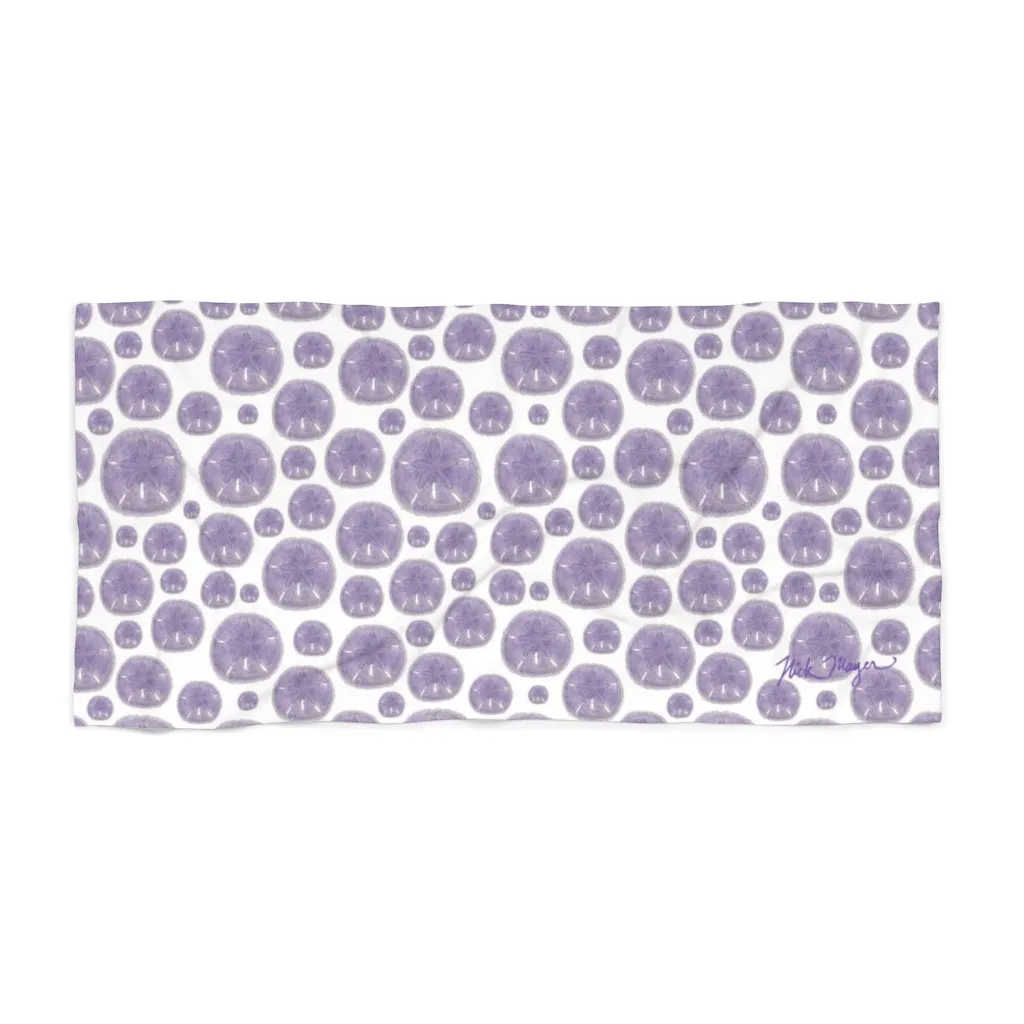 Purple Sand Dollars Lightweight Beach Towel