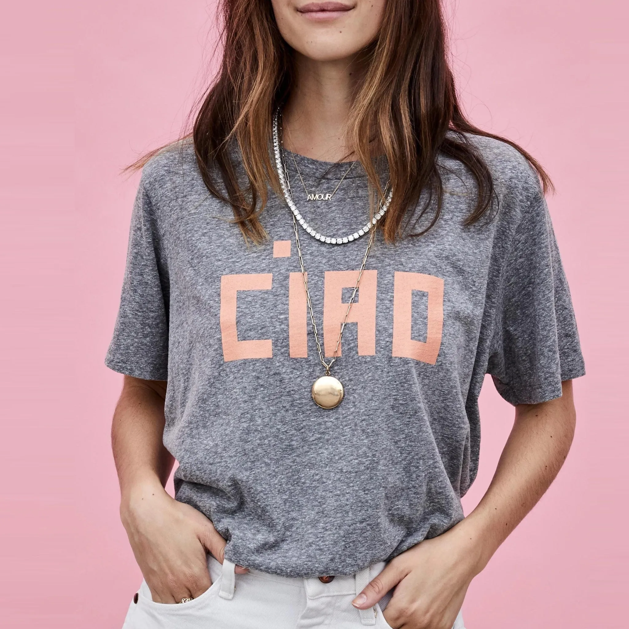 "Ciao" Original Fit Tee (Grey)