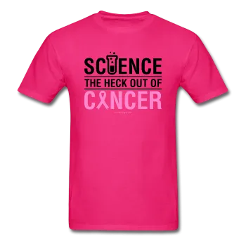 "Science The Heck Out Of Cancer" (Black) - Men's T-Shirt