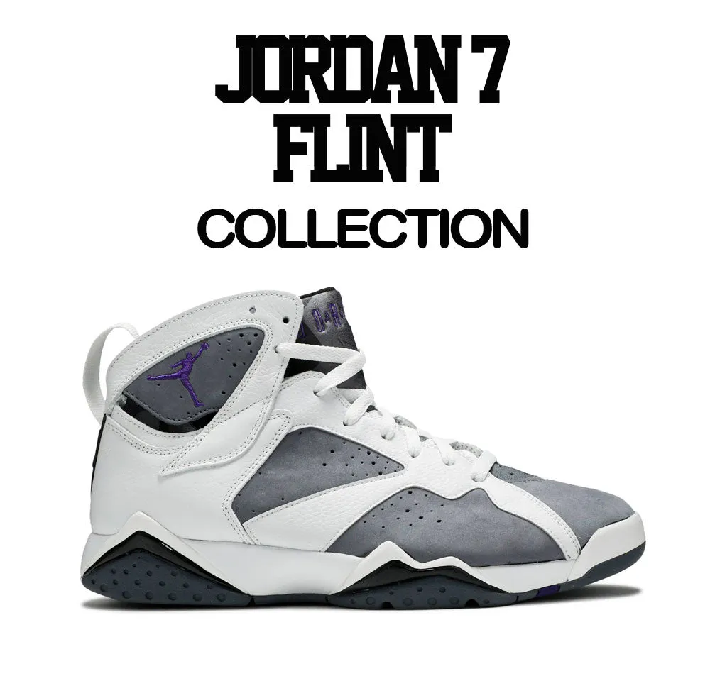 Retro 7 Flint Grey Shirt - Love - White