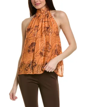 Sabina Musayev Tuli Silk-Blend Top