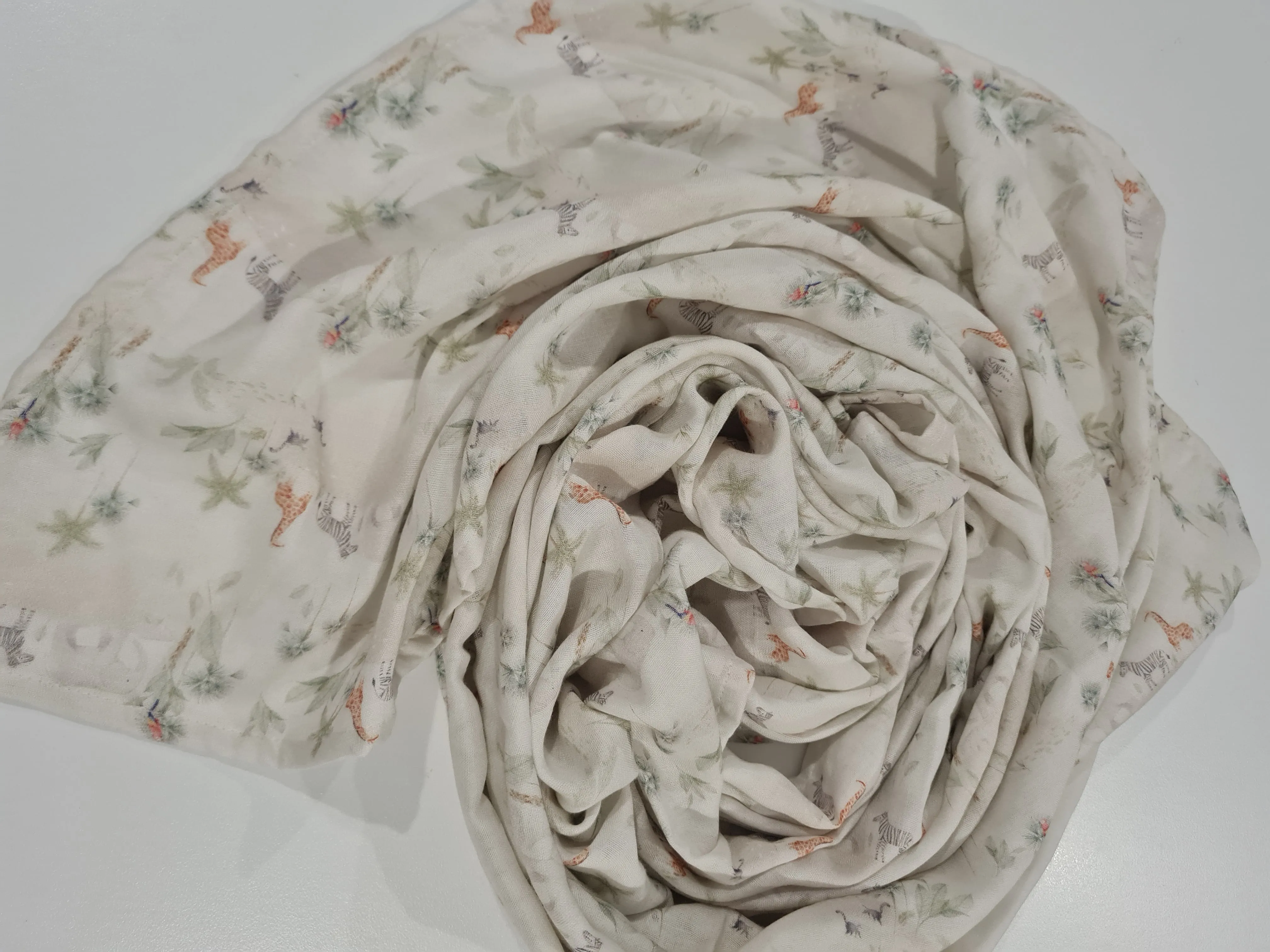 Safari walk Cotton Muslin Swaddle