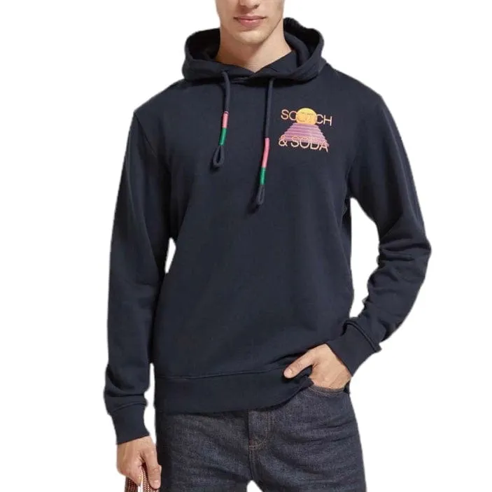 Scotch & Soda Regular Fit Artwork Hoodie (Night) 175378