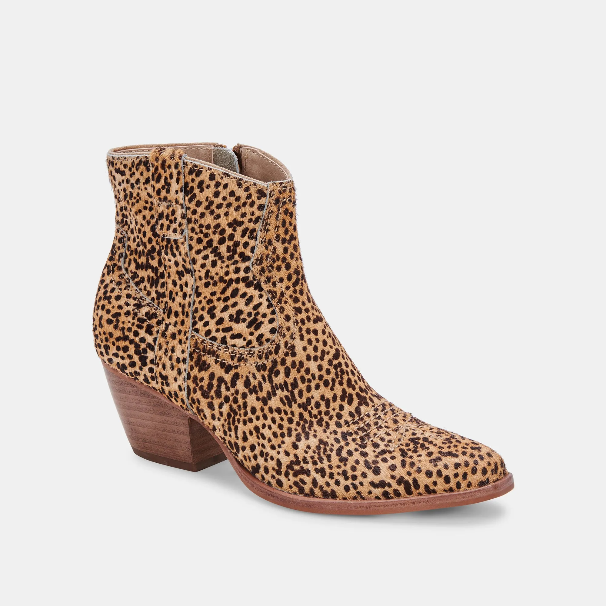 SILMA BOOTIES LEOPARD CALF HAIR